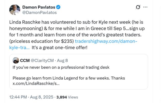 Click to Enlarge

Name: FireShot Capture 037 - Damon Pavlatos on X_ _Linda Raschke has volunteered to sub for Kyle_ - [x.com
Size: 237 KB